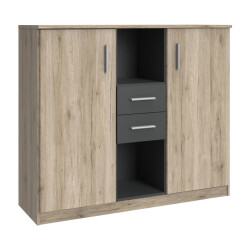 CaliCosy Buffet 2 deuren 2 laden en 2 nissen l122 cm