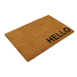 CaliCosy Deurmat met hello motief