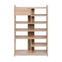 CaliCosy Schoenenkast met 8 open vakken en 1 lade h109 cm mÜnster