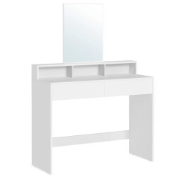 CaliCosy Kaptafel met 2 laden en 3 kleine vakken met spiegel h140 cm