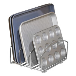 CaliCosy Verchroomd stalen deksel en pan organiser