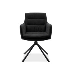 CaliCosy Set van 2 zwarte stoelen l63 cm logan