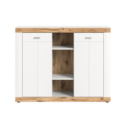 CaliCosy Hoge kast met 2 deuren en 3 nissen h131 cm laredo