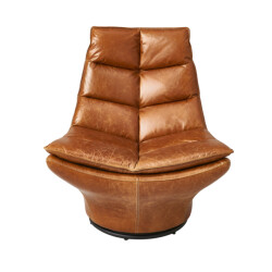 Signature Draaibare leren fauteuil l86 cm achille