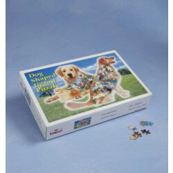 CaliCosy Puzzel silhouet hond golden retriever