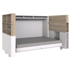CaliCosy Opklapbaar bed horizontaal 120x200 met bedindeling l212 cm