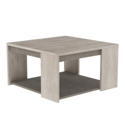 CaliCosy Salontafel vierkant l80 cm eiken en betondecor antibes