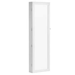 CaliCosy Afsluitbare sieradenkast voor hangende deuren met spiegel h120 cm