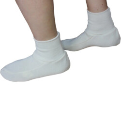 CaliCosy Pantoffels warmte maat s/m dames ivoorwol