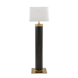 Signature Staande lamp in zwart metaal met gouden afwerking h165 cm vendome
