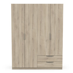 CaliCosy Kast met 4 deuren en 2 laden ghost l157,3 cm