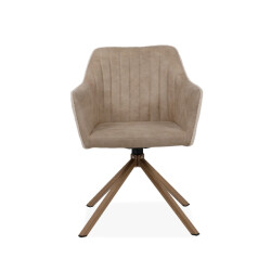 CaliCosy Set van 2 stoelen van bouclé stof l60 cm ray