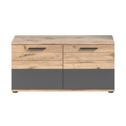 CaliCosy Bank met schoenenopberger 2 deuren l90 cm mason