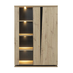 CaliCosy Servieskast 2 deuren crack met verlichting franse fabricage