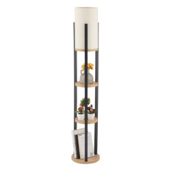 CaliCosy Lamp met 3 ronde planken h135 cm circle