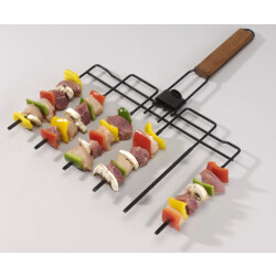 CaliCosy Barbecue spies 6 in 1 opvouwbaar met houten handvat