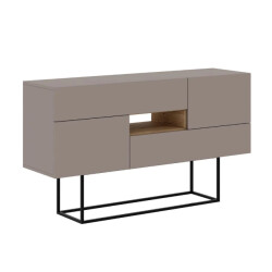 CaliCosy Buffetkast 2 deuren 2 laden 1 nis l145 cm titan