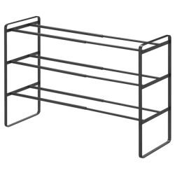 CaliCosy Uitbreidbaar schoenenrek 3 niveaus l41-70 cm