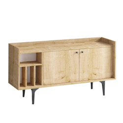 CaliCosy Buffet 3 nissen 2 deuren eiken decor saffier l150 cm canopus