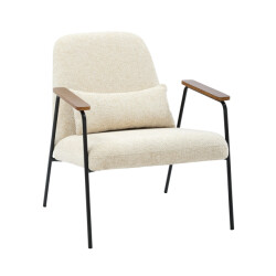 Signature Fauteuil in linnenkleurige stof h79 cm alfred