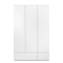 CaliCosy Kast 3 deuren 2 laden wit l120 x h191cm