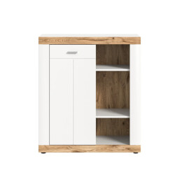 CaliCosy Hoge kast met 1 deur en 3 nissen h104 cm laredo