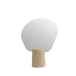 CaliCosy Spiegel op houten voetstuk van massief lindehout l35,5 cm
