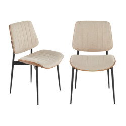 Signature Set van 2 stoelen in stof h81 cm hortense