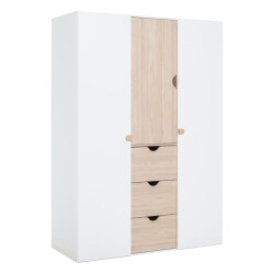 CaliCosy 3 deur 3 lade kleerkast stige
