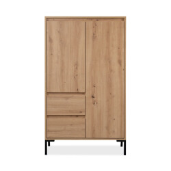 CaliCosy Hoge buffetkast 2 deuren 2 laden en 2 planken h139 cm plock