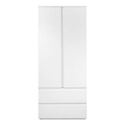 CaliCosy Kast met 2 deuren en 2 laden wit l80 x h191 x p55 cm