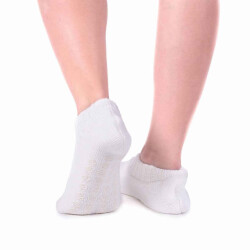 CaliCosy Sloffen warme antislip wit acryl
