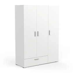 CaliCosy Kast met 3 deuren, 1 lade en kledingstang met legplank l134,6 cm
