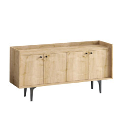 CaliCosy Buffet 4 deuren eiken decor saffier l150 cm navi