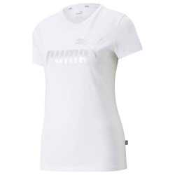 Puma Dames essentials metallic logo t-shirt