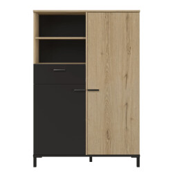CaliCosy Opbergkast met 1 lade en 2 deuren h150 cm trust