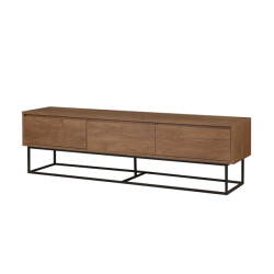CaliCosy Tv-meubel 3 laden walnootdecor l180 cm milo