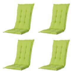 Madison tuinkussens hoge rug panama lime 123x50 - 4 stuks