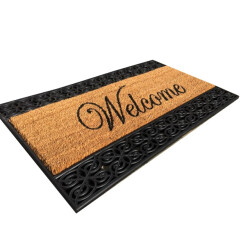 CaliCosy Welkomstmat bruin en zwart 45 x 75 cm