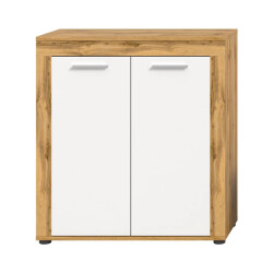 CaliCosy Eiken wit en wotan 2-deurs dressoir l80 cm aosta