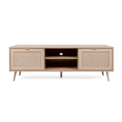CaliCosy Tv-meubel 2 deuren l150 cm rotanprint bali