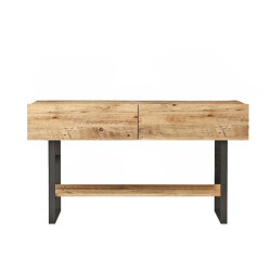 CaliCosy Console met 2 klepdeuren en 1 plank in atlantische den decor l138,8 cm
