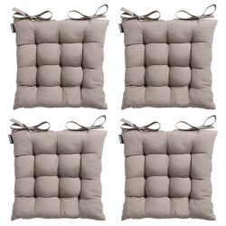 Madison zitkussen panama jute 46x46 - 4 stuks