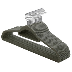 CaliCosy Set van 20 antislip fluweel hangers met draaibare haken