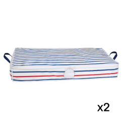 CaliCosy Gestreepte overtrekken onder bed set van 2
