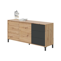 CaliCosy Dressoir met 3 laden l154 cm brooklyn