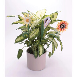 CaliCosy Metalen bloemen met steel set van 3