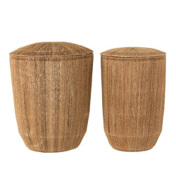 CaliCosy Set van 2 natuurlijke jute manden dantya