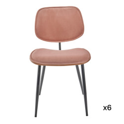 Signature Set van 6 fluwelen stoelen olympia
