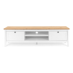 CaliCosy Tv-meubel 2 laden l160 cm witte decoratie bergen